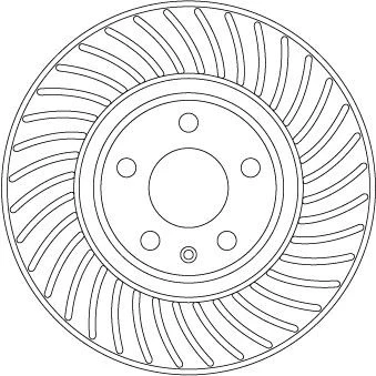 Abbildung von TRW DF6950S Bremsscheibe 318 30 5 112 Belüftet lackiert hochgekohlt AUDI: A6 C8 Saloon, A4 B9 Avant, A5 Sportback