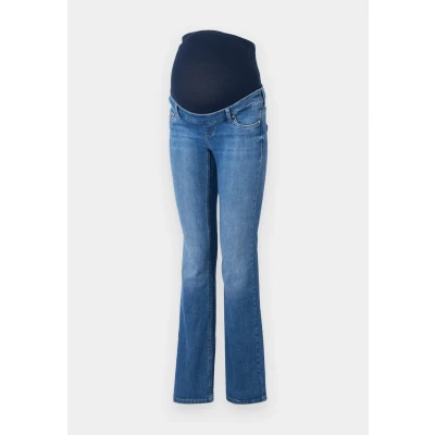 Abbildung von ONLY Maternity Olmblush Flared Jeans, Damen, Größe: Lx32, Medium blue denim