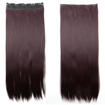 Abbildung von CAISHA 70cm Clip In Extensions Lara Haarverlängerung Haarteil Glatt Weinrot C67