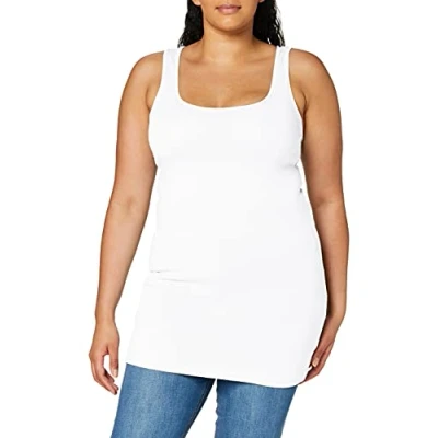 Abbildung von VERO MODA Damen VMMAXI My Soft UU Tank NOOS Top, Weiß (Bright White), 40 (Herstellergröße: L)