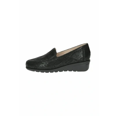 Abbildung von Caprice Slipper, Damen, Größe: 37, Black reptile Leder