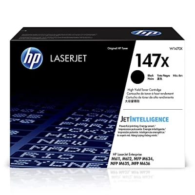 Abbildung von HP 147X (W1470X) Schwarz Original Toner mit hoher Reichweite für LaserJet Enterprise M611, M612, M635, M637, XL