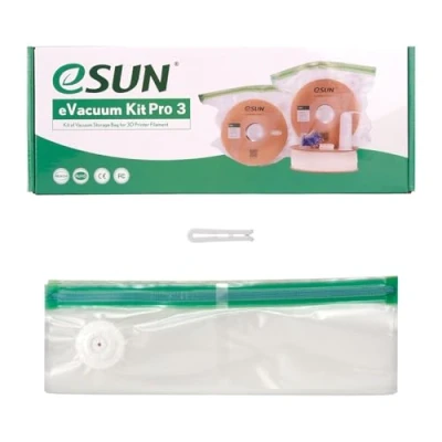 Abbildung von eSUN Hohe Geschwindigkeit PLA Filament 1.75mm, 3D Drucker HF, Maßgenauigkeit +/ 0.05mm, 1KG Spule (2.2LBS) Druck für (5 Transparent, eVacuum)