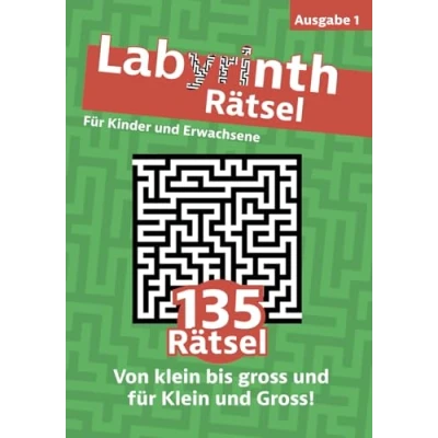 Abbildung von Labyrinth Rätsel: Finde den Weg in 135 Von klein bis gross! Ausgabe 1