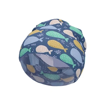 Abbildung von Sterntaler Baby Jungen Beanie Slouch Wale Baby, Kinderbeanie aus Jersey Baumwolle mit Print mittelblau, 53