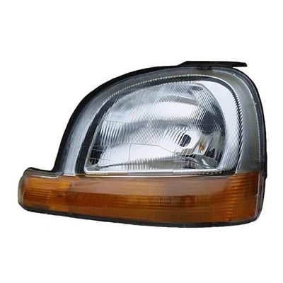Abbildung von VAN WEZEL 4310961 Scheinwerfer links H4 gelb mit Blinklicht für Rechtsverkehr ohne Stellmotor LWR P43t RENAULT: Kangoo I Express