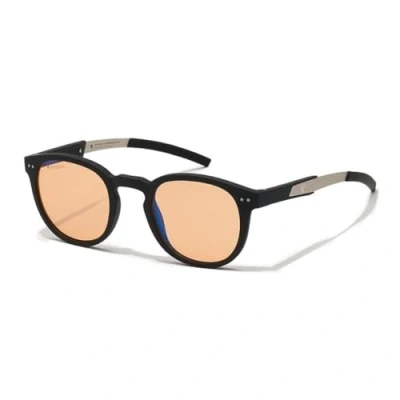Abbildung von Horus X ® Runde Blaulichtbrille Computerbrille Für Bildschirme: Anti Müdigkeit &amp; Augenentspannung Männer und Frauen Kleine Gesichter Revo Amber