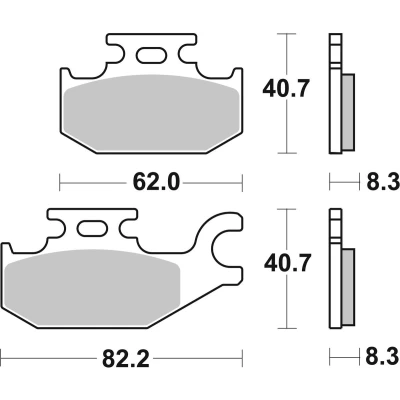 Abbildung von TRW Sinter Offroad MCB787SI Bremsbelagsatz