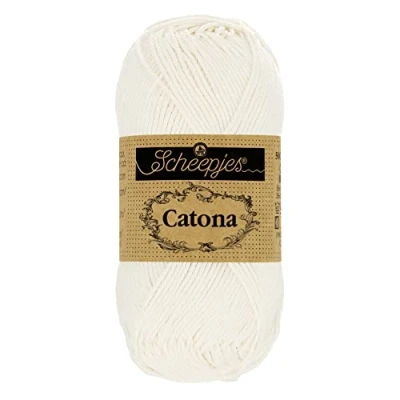 Abbildung von Scheepjes 105 Braut Weiße Catona Garn 1x100g