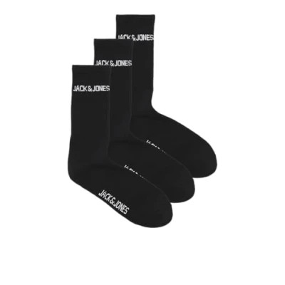 Abbildung von JACK &amp; JONES JACMELVIN TENNIS SOCK 3 PACK NOOS, Schwarz, Einheitsgröße
