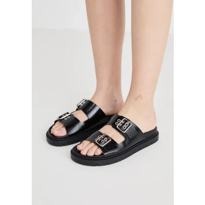 Abbildung von Copenhagen Studios Pantolette flach, Damen, Größe: 36, Black Schuhe