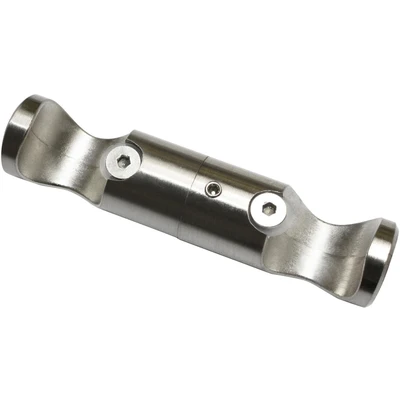 Abbildung von Gardinia 11283 Deckenträger Adapter für Gardinenstangen, Serie Chicago, Durchmesser 20 mm, edelstahloptik