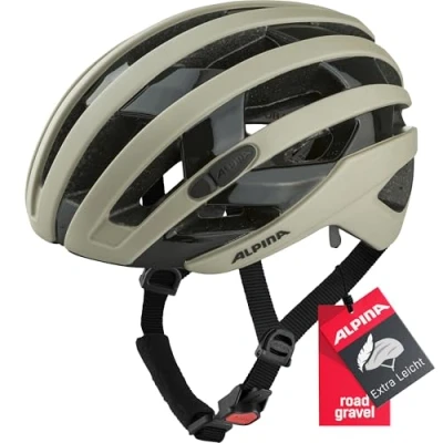 Abbildung von ALPINA RAVEL Sicherer, Individuell Anpassbarer &amp; Belüfteter Fahrradhelm Mit Fliegennetz Für Erwachsene, mojave sand matt, 55 59 cm