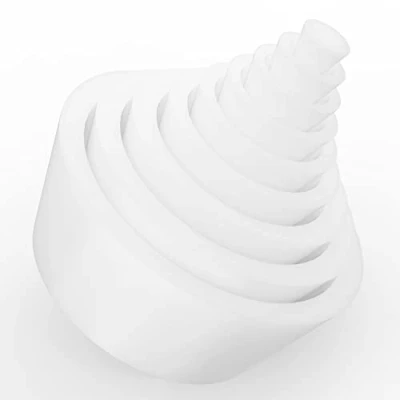 Abbildung von stonylab Silikon Filter Adapter Kegel, 9er Pack Langlebiger Konischem Kragen Gummistopfen Buchner Trichterkolben Kegel Set, Verschleißfeste Glatte Oberfläche, Weiß