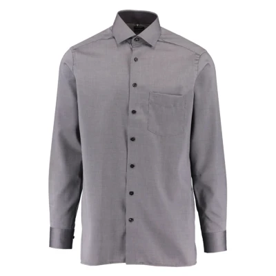 Abbildung von OLYMP Herren Oberhemd Langarm Luxor,Natté,modern fit,Global Kent,schwarz 68,41