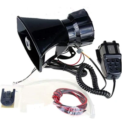 Abbildung von Yida 12V 80W 7 Tone Sound Auto Sirene Fahrzeug Horn mit Mic PA Lautsprechersystem Emergency Amplifier Siren Lautsprecher