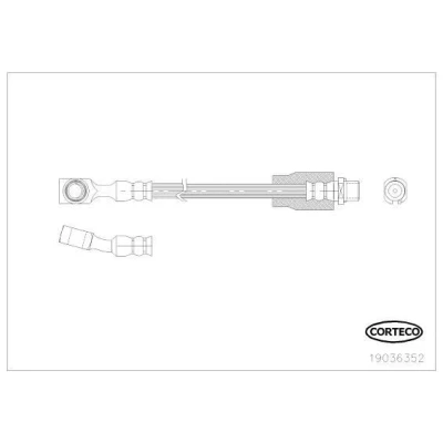 Abbildung von CORTECO 19036352 Bremsschläuche vorne OPEL: Meriva A