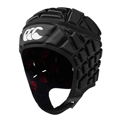 Abbildung von Canterbury Unisex Erwachsene Raze Headguard Helm, Schwarz/True Red, S
