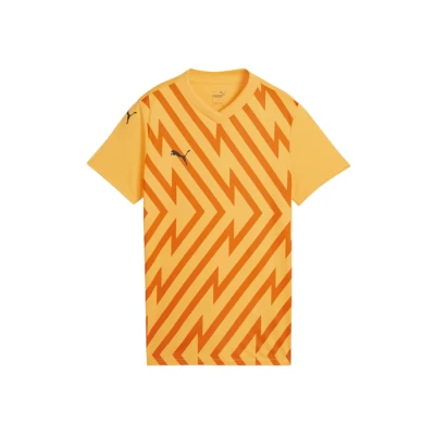 Abbildung von Puma Teamglory FußballTrikot, Damen, Größe: Medium, Orangeschwarz