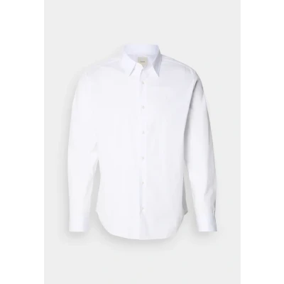 Abbildung von Calvin Klein Solid Classic Shirt Businesshemd, Herren, Größe: Medium, Brilliant white