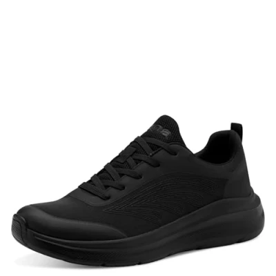 Abbildung von Jana Damen Sneaker flach Sportlich Vegan, Schwarz (Schwarz), 41 EU