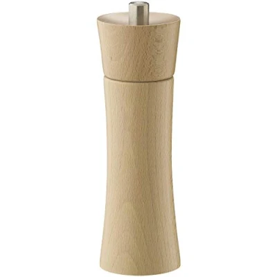 Abbildung von Zassenhaus Pfeffermühle Frankfurt 18 cm, aus Buchenholz mit stufenlos verstellbarem Hochleistungs Keramikmahlwerk, befüllt