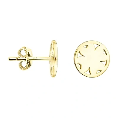 Abbildung von SOFIA MILANI Damen Ohrringe 925 Silber vergoldet/golden Blumen Kreis Ohrstecker E1176