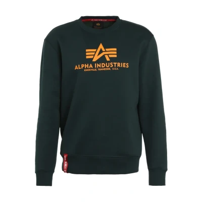 Abbildung von Alpha Industries Basic Sweatshirt, Herren, Größe: Small, Dark petrol
