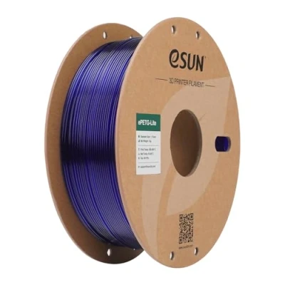Abbildung von eSUN PETG Filament 1.75mm, hohe Zähigkeit Basic Filament, 1KG Spule (2.2 LBS) 3D Druck für Drucker, Blau