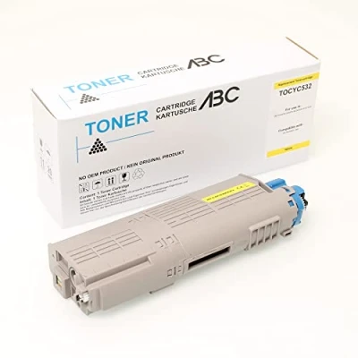 Abbildung von ABC Alternativ Toner Gelb 6000 Seiten für Oki C532 C532DN C542 C542DN MC563 MC563DN MC573 MC573DN C 532 532DN 542 542DN MC 563 563DN 573 573DN 46490405