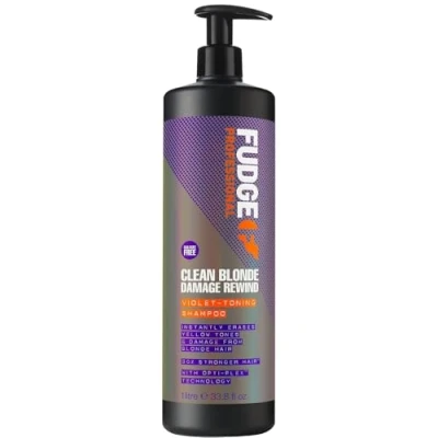 Abbildung von Fudge Clean Blonde Damage Rewind Violet Toning Shampoo 1.000 ml
