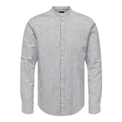 Abbildung von ONSCAIDEN LS Mao Stripe Linen Shirt NOOS