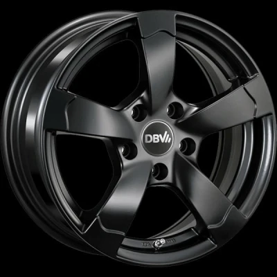 Abbildung von DBV 5 loch 17Zoll 114.3mm Alufelge TORINO hyper silber schwarz Horn poliert 33783 Felge