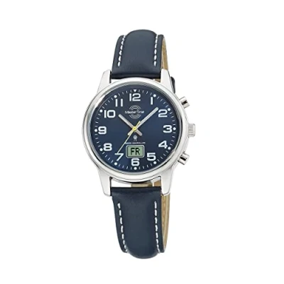 Abbildung von Master Time Funk Quarz Damen Uhr Analog Digital mit Leder Armband MTLA 10818 32L