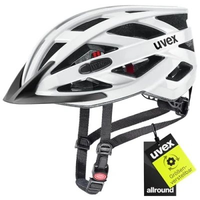 Abbildung von uvex i vo 3D leichter Allround Helm für Damen und Herren individuelle Größenanpassung erweiterbar mit LED Licht white 52 57 cm