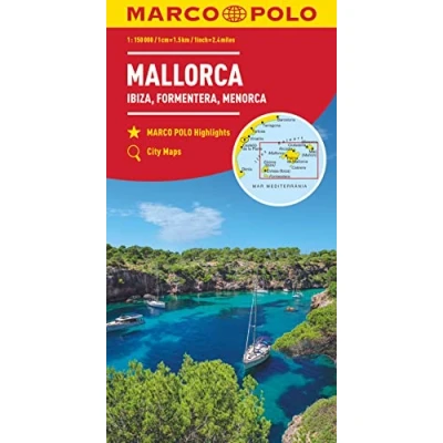 Abbildung von MARCO POLO Regionalkarte Mallorca, Ibiza, Formentera, Menorca 1:150.000: Wegenkaart 1:150 000