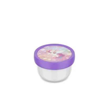 Abbildung von Mepal Obstbox Campus Snackbox für Kinder Spülmaschinen und mikrowellenfest BPA frei 300 ml Unicorn Glow