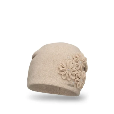 Abbildung von VIVISENCE Wintermütze Für Damen Herbst Warme Beanie Mütze Frauen Elegante Ideal Perfekter Passform Kalte Tage Modell 7053, Beige,Einheitsgröße