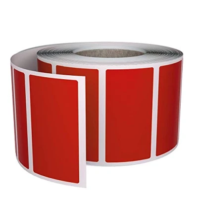 Abbildung von Sticker Rot 40 x 19 mm Etiketten in verschiedenen Farben Größe 4 1,9 cm Aufkleber 500 Vorteilspack von Royal Green