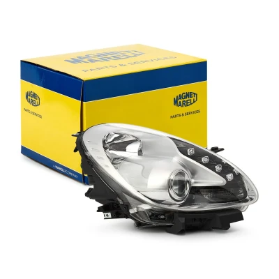 Abbildung von MAGNETI MARELLI 712497801129 Scheinwerfer rechts H7/H1 Halogen für Rechtsverkehr mit Glühlampen, Stellmotor LWR