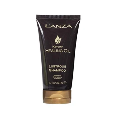 Abbildung von L&#039;ANZA Keratin Heilöl Glänzendes Shampoo für Geschädigtes Haar (50 ml), Nährt, Repariert, Glanz &amp; Stärke ein Perfektes, Seidiges Aussehen, Sulfatfrei, Parabenfrei, Glutenfrei