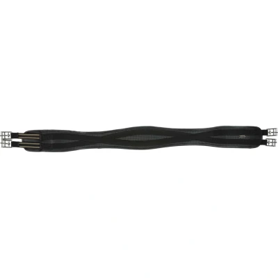 Abbildung von Horka Sattelgurt Wave Schwarz/Silber 100cm