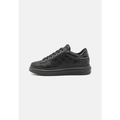 Abbildung von KARL Lagerfeld Kapri MENS Monogram Emboss Sneaker low black, Herren, Größe: 45, Black Schuhe