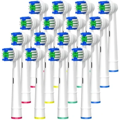 Abbildung von Aufsteckbürsten Ersatzzahnbürsten Ersatz Zahnbürsten für Oral B elektrische 16 Stück