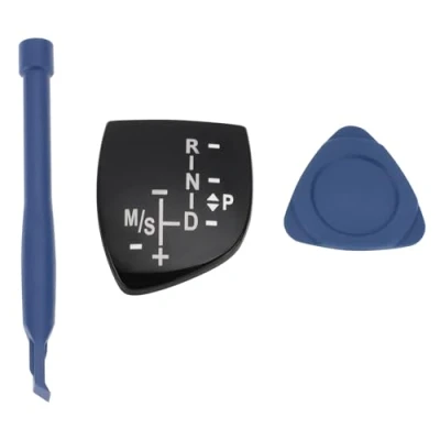 Abbildung von YINETTECH Auto Schalthebelaufkleber Schaltknauf Panel Aufkleber Abdeckung Ersatzteil Innenraumaufkleber Kompatibel mit BMW 1er 2 3 4 5 7er X3 X4 X5 X6 Kurz