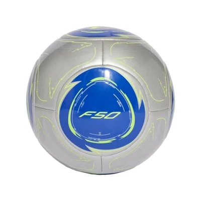 Abbildung von adidas Performance Messi CLUB Vereinsmannschaften Silver metallic lucid blue solar yellow, Größe: 5, yellow