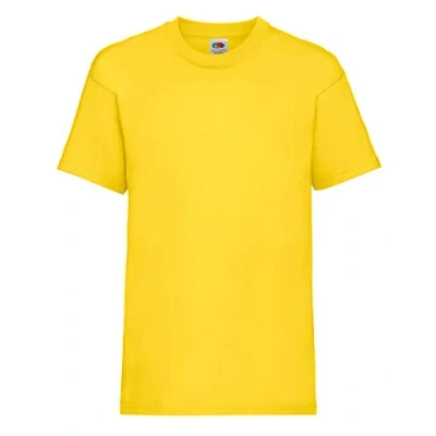 Abbildung von Jungen fruit of the loom kinder / kids valueweight kurzarm t shirt gelb 14 15