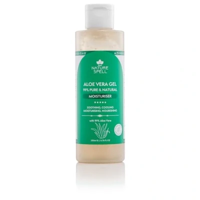 Abbildung von Nature Spell Aloe Vera Gel, 99% Rein &amp; Natürlich, 200 ml, Für alle Haar und Hauttypen, Hergestellt im Vereinigten Königreich