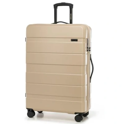 Abbildung von WITTCHEN COMODO Line Großer Koffer Reisekoffer Hartgepäck aus ABS TSA Schloss Größe L Beige