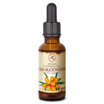 Abbildung von Sanddornöl 30ml Hippophae Rhamnoides Kaltgepresst Sanddorn Öl Sea Buckthorn Oil Rein &amp; Natürlich Trägeröl Pflegeöl Body für Hautpflege Gesicht Körperpflege